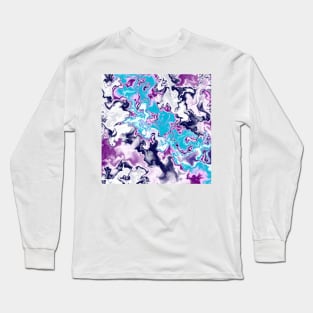 Purple waves Long Sleeve T-Shirt